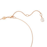 Swarovski Dextera Necklace Pendant Round cut, White, Rose gold-tone plated