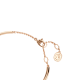 Swarovski Dextera Bangle Round cut, White, Rose gold-tone plated, Medium