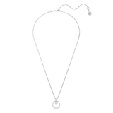 Swarovski Constella pendant, Pavé, Round cut, White, Rose gold-tone plated