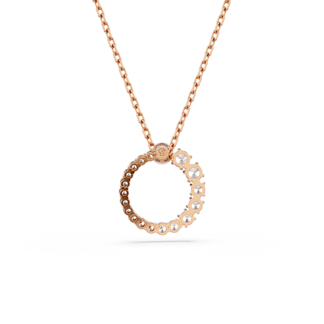 Swarovski Matrix necklace pendant Crystal pearl, Round cut