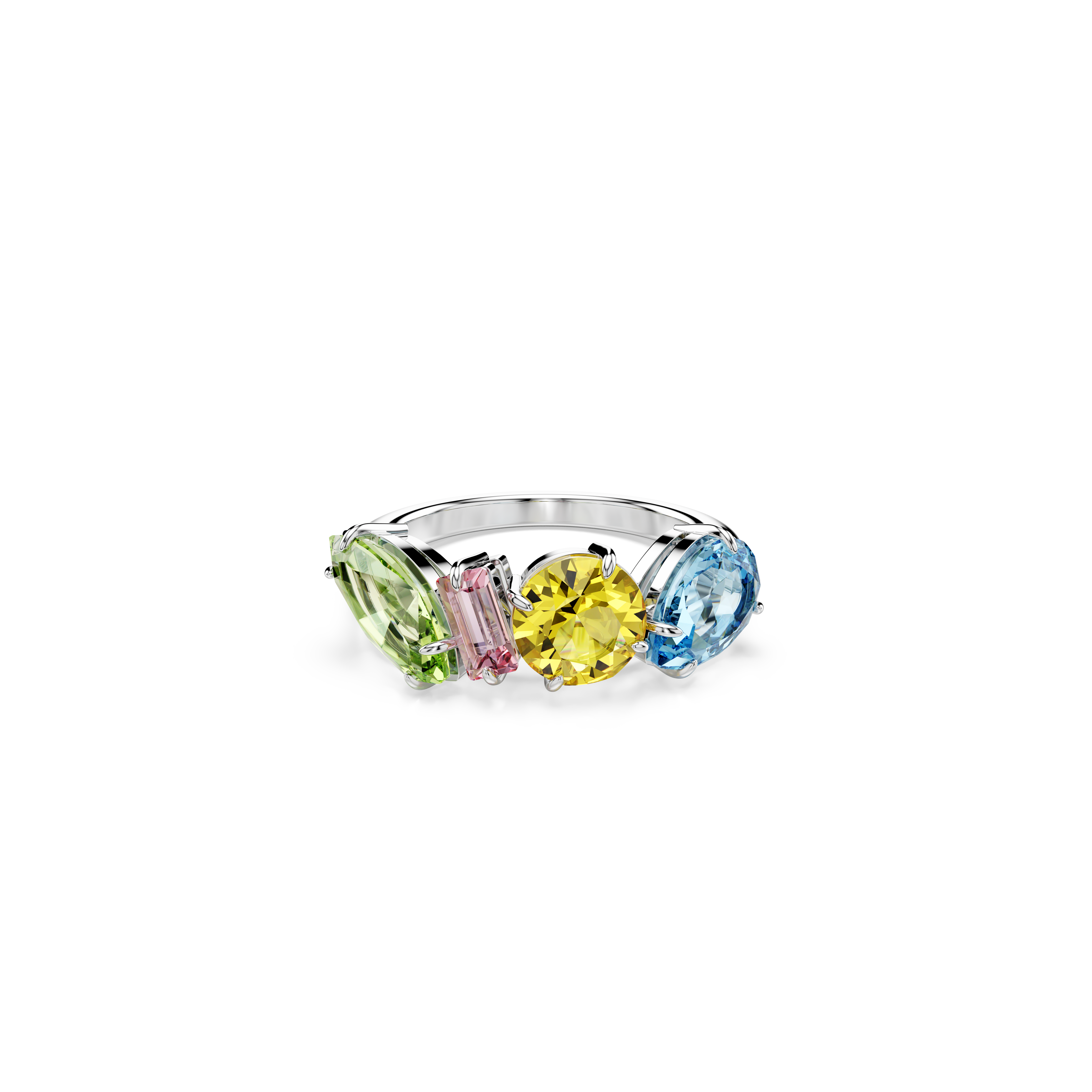 Swarovski Gema Ring Mixed Cuts Multicolored Rhodium Plated | departure-to-desk | Fashion Jewellery | Ring | Spring Festival | Women | Women Rings | Womens Swarovski Gema Ring Mixed Cuts Multicolored Rhodium Plated | departure-to-desk | Fashion Jewellery | Ring | Spring Festival | Women | Women Rings | Womens