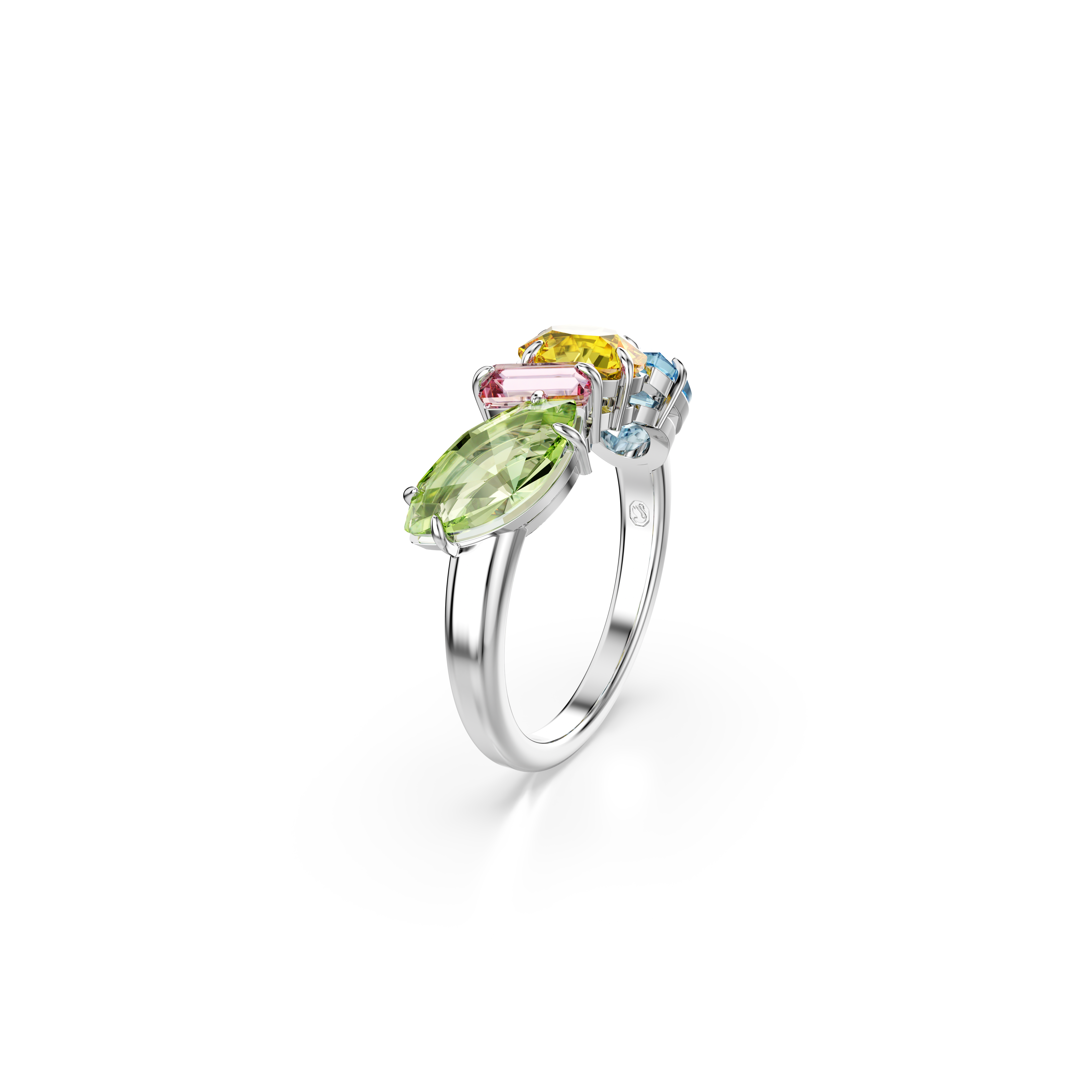 Swarovski Gema Ring Mixed Cuts Multicolored Rhodium Plated | departure-to-desk | Fashion Jewellery | Ring | Spring Festival | Women | Women Rings | Womens Swarovski Gema Ring Mixed Cuts Multicolored Rhodium Plated | departure-to-desk | Fashion Jewellery | Ring | Spring Festival | Women | Women Rings | Womens