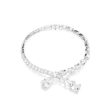 Swarovski Matrix Necklace Mixed Cuts White Rhodium Plated