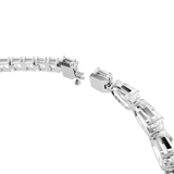 Swarovski Matrix Necklace Mixed Cuts White Rhodium Plated