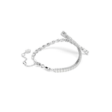 Swarovski Matrix Bracelet Mixed Cuts White Rhodium Plated