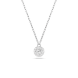 Swarovski Dextera pendant, Round cut, Sphere, White, Rhodium plated