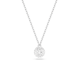 Swarovski Dextera pendant, Round cut, Sphere, White, Rhodium plated