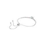 Swarovski Matrix Tennis Bracelet Mixed Cuts Green Rhodium Plated