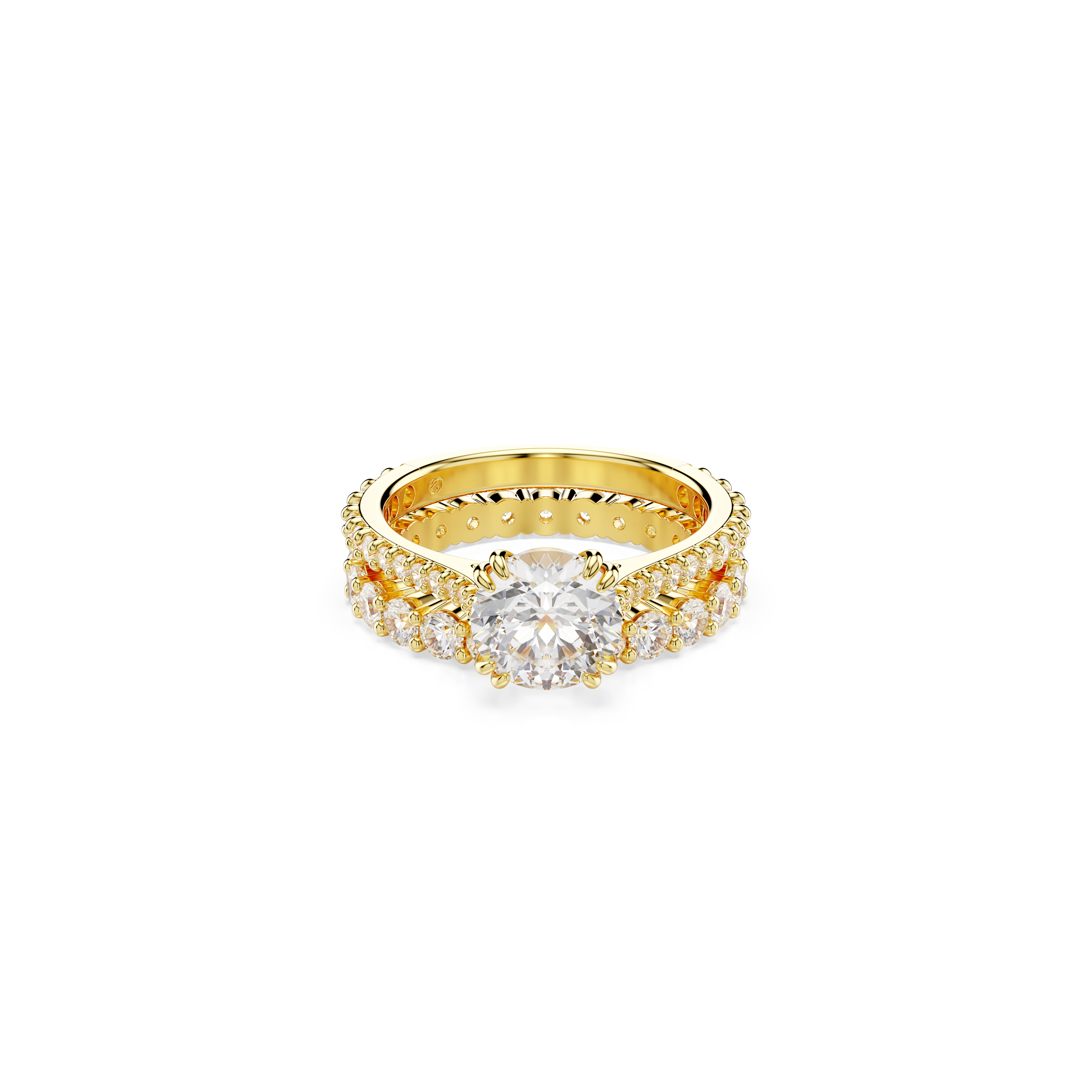 Swarovski Stilla Ring Round Cut White Gold-Tone Plated | departure-to-desk | Fashion Jewellery | Ring | Women | Women Rings | Womens Swarovski Stilla Ring Round Cut White Gold-Tone Plated | departure-to-desk | Fashion Jewellery | Ring | Women | Women Rings | Womens