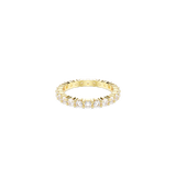 Swarovski Stilla ring Set (2) Round cut White Gold-tone plated