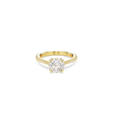 Swarovski Stilla ring Set (2) Round cut White Gold-tone plated