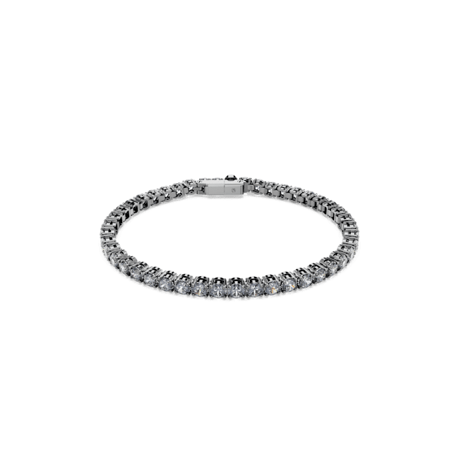 Swarovski Matrix Tennis Bracelet Round Cut Silver Gray Ruthenium Plated | Braceletes | Fashion Jewellery | FYFL | Ladies bracelet | Women | Womens Swarovski Matrix Tennis Bracelet Round Cut Silver Gray Ruthenium Plated | Braceletes | Fashion Jewellery | FYFL | Ladies bracelet | Women | Womens