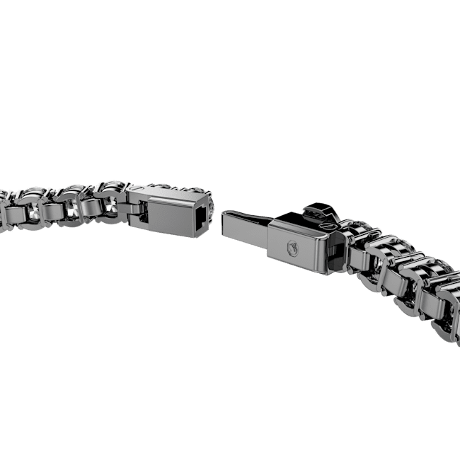 Swarovski Matrix Tennis Bracelet Round Cut Silver Gray Ruthenium Plated | Braceletes | Fashion Jewellery | FYFL | Ladies bracelet | Women | Womens Swarovski Matrix Tennis Bracelet Round Cut Silver Gray Ruthenium Plated | Braceletes | Fashion Jewellery | FYFL | Ladies bracelet | Women | Womens