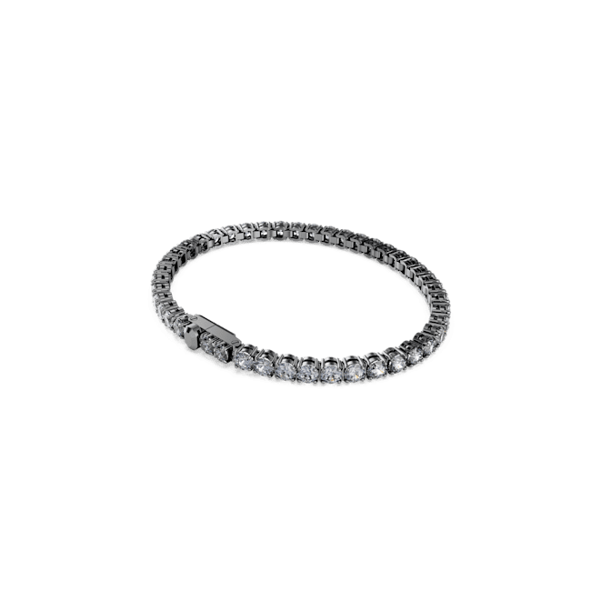 Swarovski Matrix Tennis Bracelet Round Cut Silver Gray Ruthenium Plated | Braceletes | Fashion Jewellery | FYFL | Ladies bracelet | Women | Womens Swarovski Matrix Tennis Bracelet Round Cut Silver Gray Ruthenium Plated | Braceletes | Fashion Jewellery | FYFL | Ladies bracelet | Women | Womens