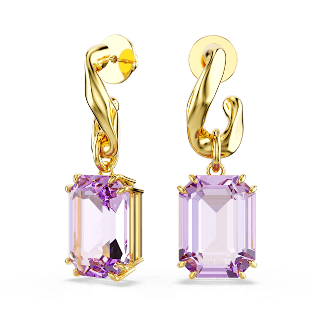 Swarovski Millenia Drop Earrings Octagon Cut Purple Gold-Tone Plated | Accessories | departure-to-desk | Earrings | Fashion Jewellery | Women | Women Earrings | Womens Swarovski Millenia Drop Earrings Octagon Cut Purple Gold-Tone Plated | Accessories | departure-to-desk | Earrings | Fashion Jewellery | Women | Women Earrings | Womens