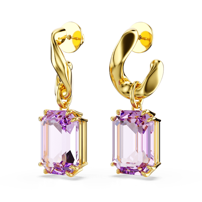 Swarovski Millenia Drop Earrings Octagon Cut Purple Gold-Tone Plated | Accessories | departure-to-desk | Earrings | Fashion Jewellery | Women | Women Earrings | Womens Swarovski Millenia Drop Earrings Octagon Cut Purple Gold-Tone Plated | Accessories | departure-to-desk | Earrings | Fashion Jewellery | Women | Women Earrings | Womens