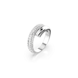 Swarovski Dextera Band Ring White, Rhodium plated