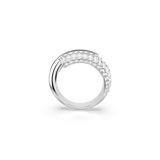 Swarovski Dextera Band Ring White, Rhodium plated