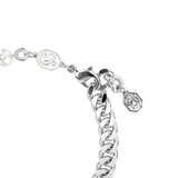 Swarovski Dextera Bracelet Pave, Crystal Pearl, White, Rhodium plated, Medium