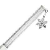Swarovski Crystalline Ballpoint Pen Octagon Shape Snowflake White Lacquered