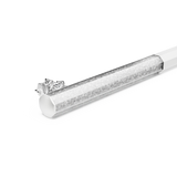 Swarovski Crystalline Ballpoint Pen Octagon Shape Snowflake White Lacquered