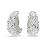 Swarovski Sublima Drop Earrings White, Rhodium plated
