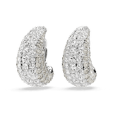 Swarovski Sublima Drop Earrings White, Rhodium plated
