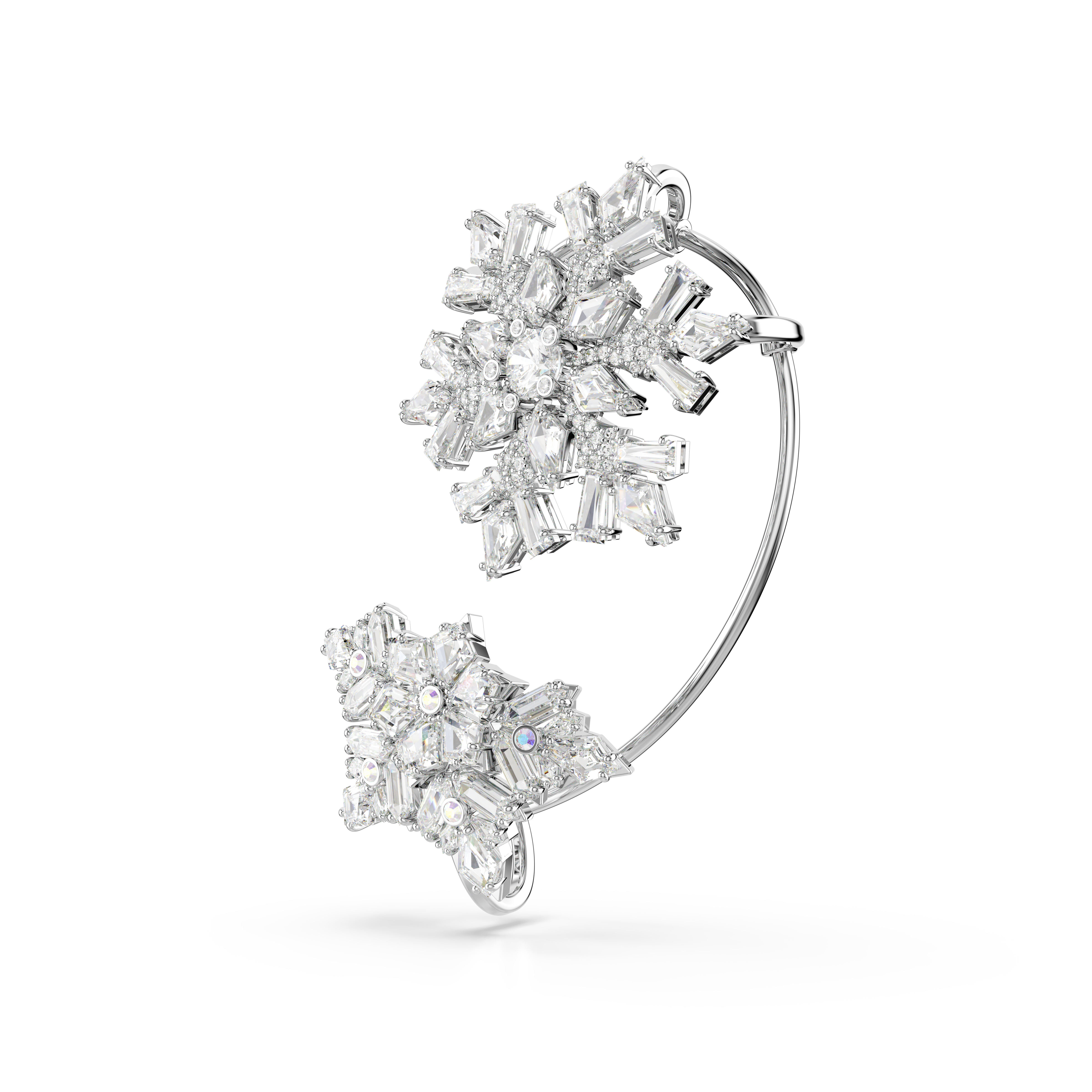 Swarovski Idyllia Ear Cuff Single Mixed Cuts Snowflake White Rhodium Plated | Accessories | Earrings | Fashion Jewellery | New Prices | Women | Women Earrings | Womens Swarovski Idyllia Ear Cuff Single Mixed Cuts Snowflake White Rhodium Plated | Accessories | Earrings | Fashion Jewellery | New Prices | Women | Women Earrings | Womens
