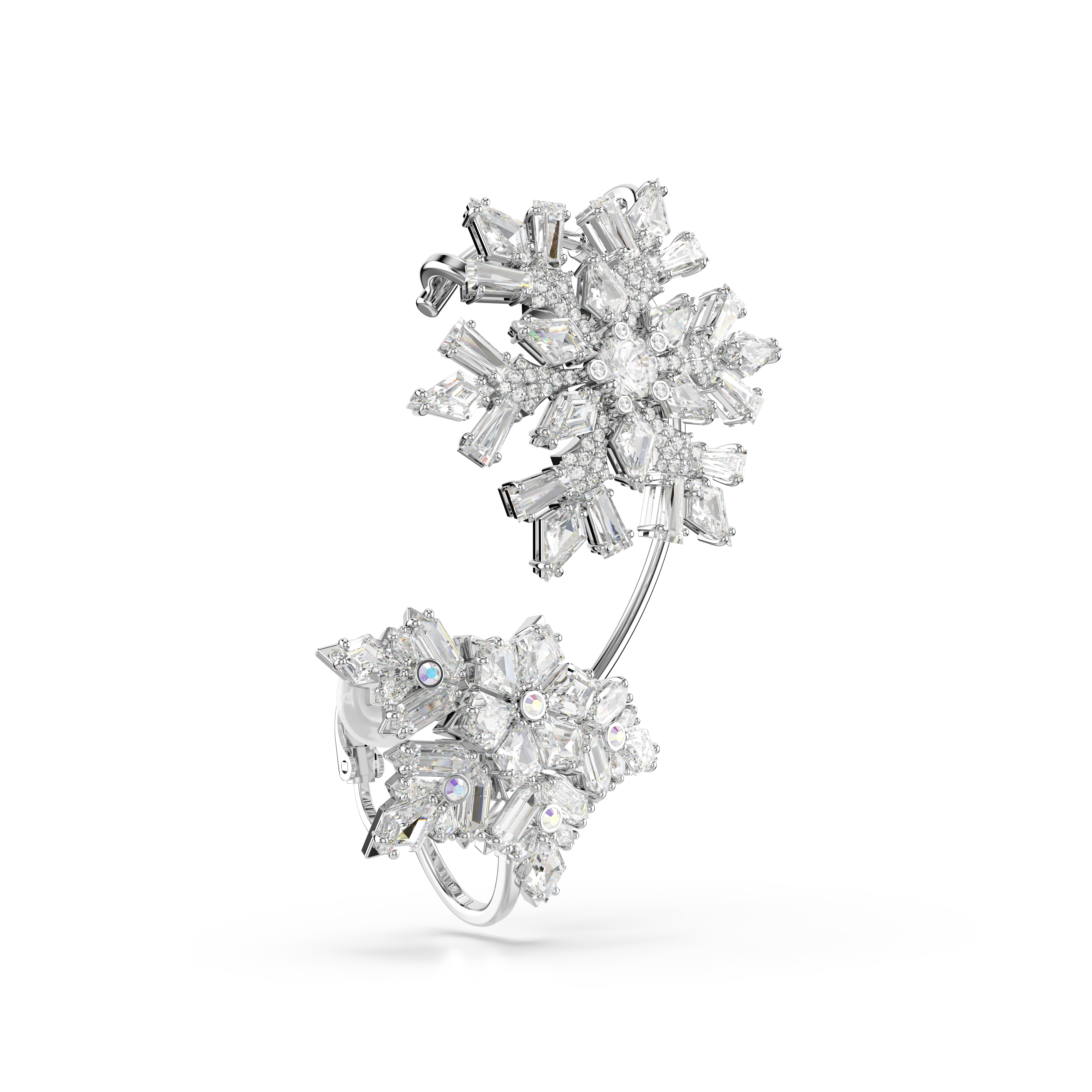 Swarovski Idyllia Ear Cuff Single Mixed Cuts Snowflake White Rhodium Plated | Accessories | Earrings | Fashion Jewellery | New Prices | Women | Women Earrings | Womens Swarovski Idyllia Ear Cuff Single Mixed Cuts Snowflake White Rhodium Plated | Accessories | Earrings | Fashion Jewellery | New Prices | Women | Women Earrings | Womens