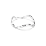 Swarovski Sublima Cuff bangle, Round cut, White, Rhodium plated, Small