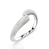 Swarovski Sublima Cuff Crystal Pearl Round Cut White Rhodium Plated