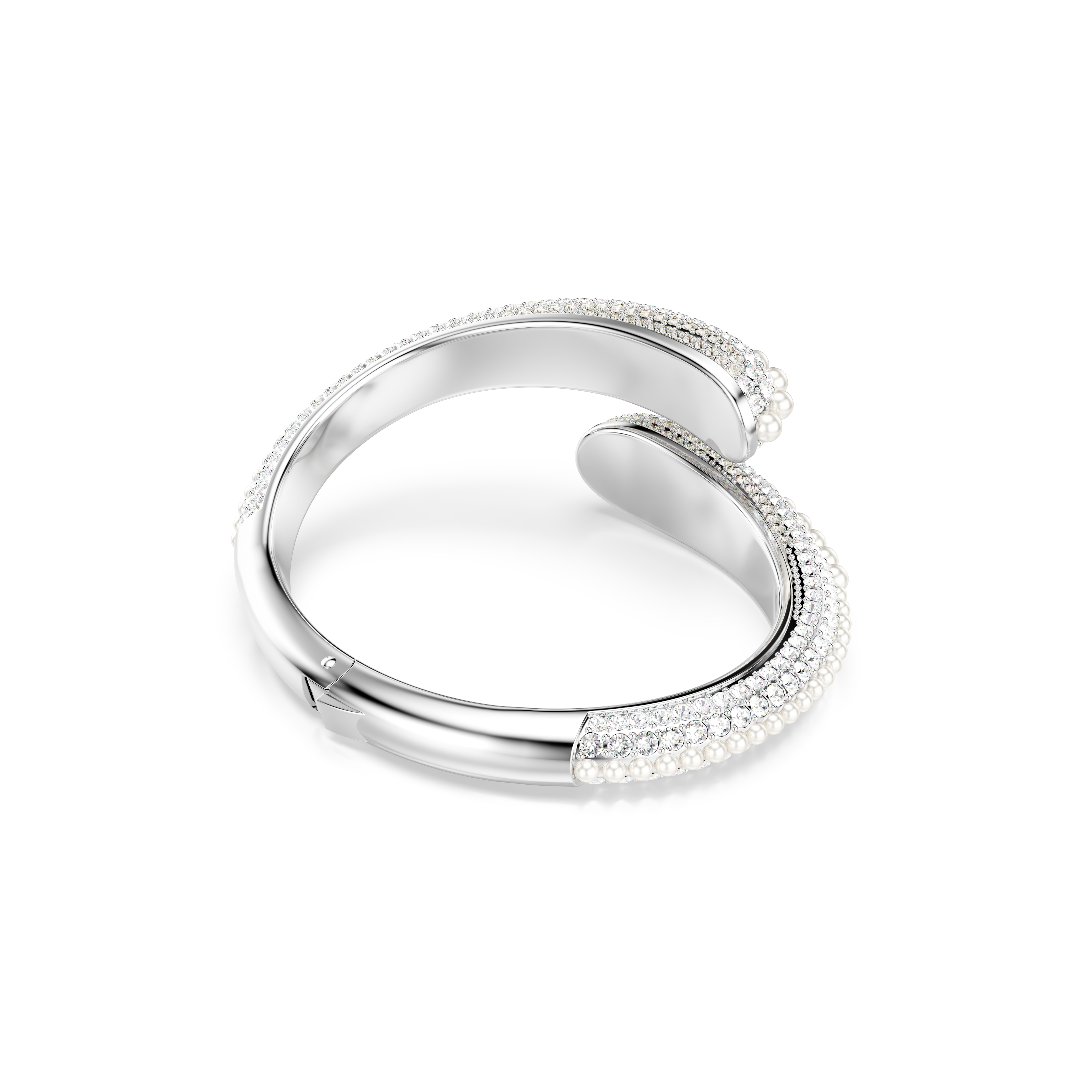 Swarovski Sublima Cuff Crystal Pearl Round Cut White Rhodium Plated | Bangle | Cat-Ladies Bracelet | departure-to-desk | Ladies bracelet | Spring Festival | Women | Womens Swarovski Sublima Cuff Crystal Pearl Round Cut White Rhodium Plated | Bangle | Cat-Ladies Bracelet | departure-to-desk | Ladies bracelet | Spring Festival | Women | Womens