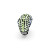 Swarovski Sublima Cocktail Ring Round cut, Multicolored, Ruthenium plated