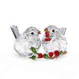 Swarovski Idyllia Bird Couple And Berries Ornament