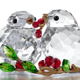 Swarovski Idyllia Bird Couple And Berries Ornament