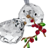 Swarovski Idyllia Bird Couple And Berries Ornament