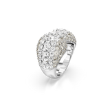 Swarovski Sublima Cocktail Ring Round Cut White Rhodium Plated