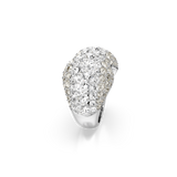 Swarovski Sublima Cocktail Ring Round Cut White Rhodium Plated