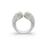 Swarovski Sublima Cocktail Ring Round Cut White Rhodium Plated