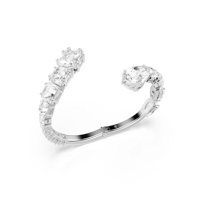 Swarovski Matrix Bangle Mixed Cuts White, Medium, Rhodium Plated | Braceletes | departure-to-desk | Fashion Jewellery | FYFL | Ladies bracelet | Women | Womens Swarovski Matrix Bangle Mixed Cuts White, Medium, Rhodium Plated | Braceletes | departure-to-desk | Fashion Jewellery | FYFL | Ladies bracelet | Women | Womens