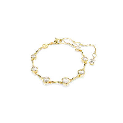 Swarovski Imber Tennis Bracelet Mixed Round Cuts White Gold-Tone Plated