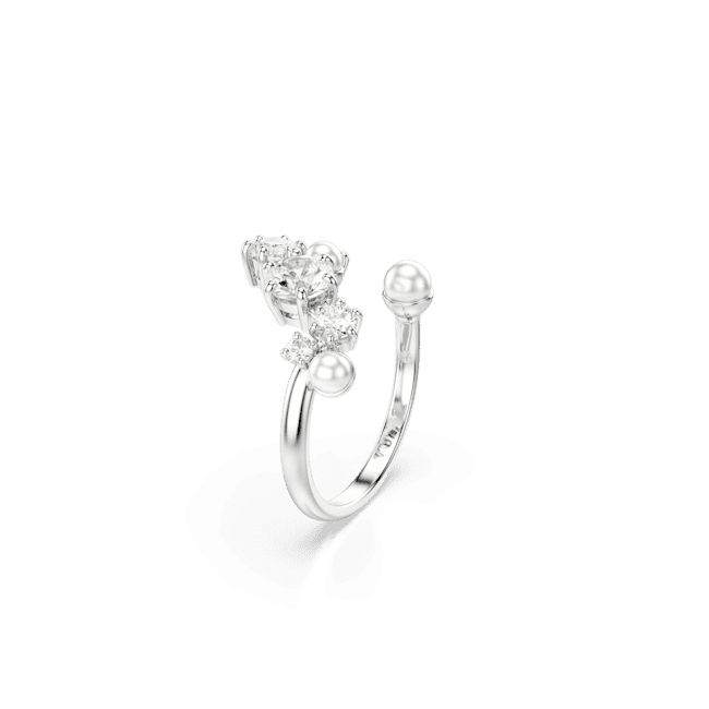 Swarovski Constella open Ring Crystal pearl Round cuts White Rhodium plated Size 52 | Accessories | departure-to-desk | Fashion Jewellery | Ring | scat: Fashion Jewellery | Women | Women Rings | Women Watches & jewellery | Womens Swarovski Constella open Ring Crystal pearl Round cuts White Rhodium plated Size 52 | Accessories | departure-to-desk | Fashion Jewellery | Ring | scat: Fashion Jewellery | Women | Women Rings | Women Watches & jewellery | Womens