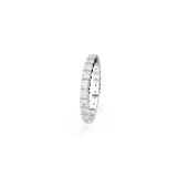 Swarovski Matrix Vittore Ring Round cut White Silver-tone finish