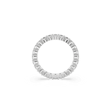 Swarovski Matrix Vittore Ring Round cut White Silver-tone finish