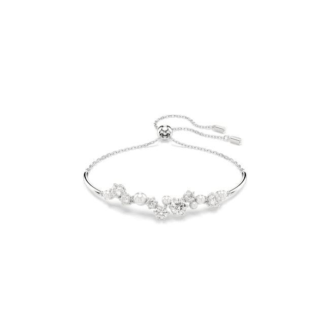Swarovski Constella Bangle Crystal Pearl Round Cuts White Rhodium Plated | Accessories | Braceletes | departure-to-desk | Fashion Jewellery | Ladies bracelet | Women | Womens Swarovski Constella Bangle Crystal Pearl Round Cuts White Rhodium Plated | Accessories | Braceletes | departure-to-desk | Fashion Jewellery | Ladies bracelet | Women | Womens