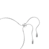 Swarovski Constella bangle, Crystal pearl, Round cuts, White, Rhodium plated