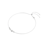 Swarovski Constella necklace, Crystal pearl, Round cuts, White, Rhodium plated