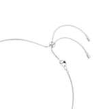 Swarovski Constella necklace, Crystal pearl, Round cuts, White, Rhodium plated