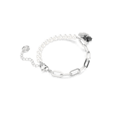 Swarovski Swan Bracelet Crystal Pearl Swan Black Rhodium Plated