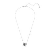 Swarovski Swan pendant, Swan, Black, Mixed metal finish
